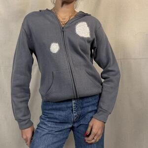 Upcycled Vintage Russell Athletic Zip Hoodie – Made in USA (M)